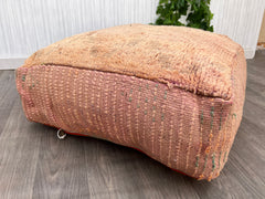 Handmade pillow-Yellow Wool Pillow 50x50 cm-Handwoven wool Pillow-Moroccan Berber Cushion Covers-Boujaad Wool Pillow-Moroccan pillow