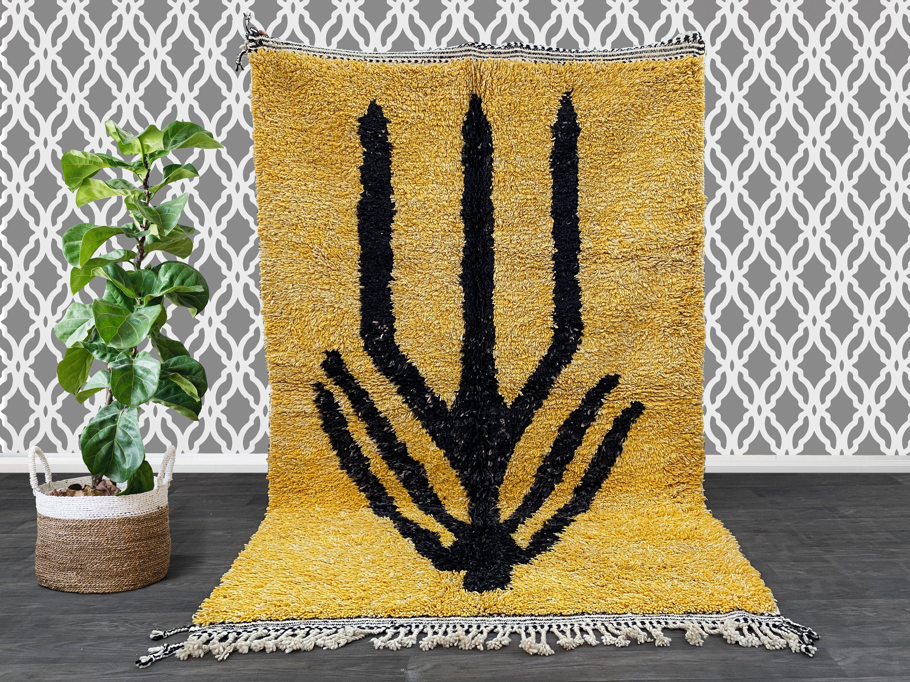 Bring timeless elegance to your home with this handmade Moroccan Boujaad runner rug. Made from premium wool, this tribal Berber rug features bold geometric designs in warm, earthy tones. Measuring a versatile length, it’s perfect for hallways, kitchens, or as a bohemian floor accent. Each Moroccan Azilal rug is handwoven by skilled artisans, ensuring durability and authenticity. The vintage-inspired patterns add a touch of global boho style to any decor. Whether you love mid-century, rustic, or eclectic int