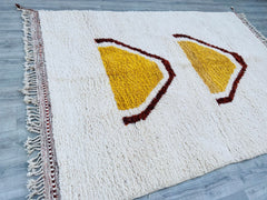 Handmade Moroccan Rug - Ivory Beni Ourain Wool Carpet - Neutral & Soft Area Rug - Perfect for Hygge Homes