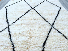 Diamonds Handmade Beni Ourain Moroccan Rug – Authentic Berber Wool Carpet