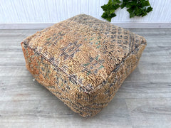 bohemian kilim rug pouf, bean bag floor, cushion floor pillow