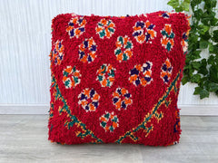 handmade Pouf, Bohemian Pouf, Berber Pouf, Kilim Pouf, Ottoman Pouf,