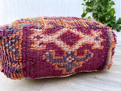 Solar-Powered Moroccan Pouf - Solar Charger Pocket, USB Port for Devices, Outdoor Adventure Essential
