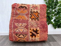 Moroccan Pouf Horse Saddle Cover - Equestrian Boho Chic, Tribal Patterns for Stable or Trail Riding