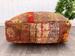 Vintage Moroccan Berber Pillow - Kilim Sofa Cushion, Bohemian Throw Pillow, Handmade from Authentic Moroccan Rugs, Free Shipping