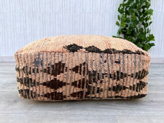 bohemian kilim rug pouf, bean bag floor, cushion floor pillow