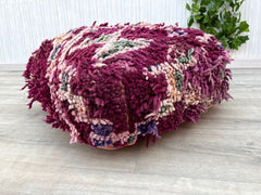 Set of 2 Moroccan Kilim Pouf, Floor Seating with zipper, Vintage Moroccan Ottoman pouf,Meditation Cushion,Kilim Outdoor pillow Cover