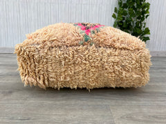 handmade Pouf, Bohemian Pouf, Berber Pouf, Kilim Pouf, Ottoman Pouf,