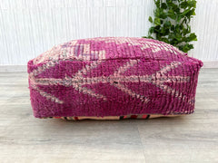 kilim pouf, berber pouf, moroccan pouf, wool pouf, 60x60x20 cm pouf