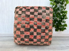 kilim pouf, moroccan pouf, pouf ottoman cover, kilim ottoman, Kilim Pillow