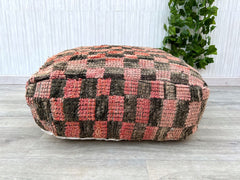 kilim pouf, moroccan pouf, pouf ottoman cover, kilim ottoman, Kilim Pillow