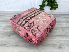 moroccan pouf , kilim pouf, 60x60x60 cm pouf, pet bed, home decor