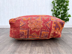 moroccan pouf, berber pouf, kili pouf, ottoman pouf, 60x60x20 cm pouf