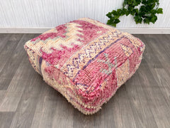moroccan pouf, berber pouf, kilim pouf, ottoman pouf, 60x06x02 CM pouf