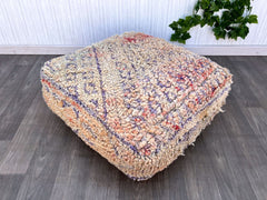 moroccan pouf, pouf ottoman cover, kilim ottoman, Kilim Pillow