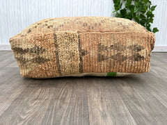 Green silk pillow, Moroccan Sabra cushion, handmade cactus silk pillow, Berber Sabra cushion, Pillow Throw, Moroccan Lumbar Sabra Cushion