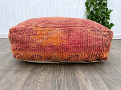 Kechart - Special Moroccan pouf, floor ottoman, pouf cover, home decor, genuine leather, tissue, chairs ottomans, seat cushion, footstool