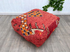 Moroccan pouf, White pouf, Berber pouf, Tribal pouf, square pouf, floor pouf, Large moroccan pouf, Moroccan pillows,moroccan decor, handmade