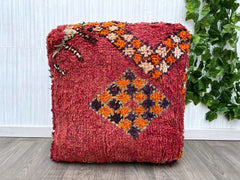 Moroccan pouf, White pouf, Berber pouf, Tribal pouf, square pouf, floor pouf, Large moroccan pouf, Moroccan pillows,moroccan decor, handmade