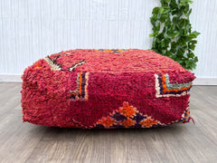 Moroccan pouf, White pouf, Berber pouf, Tribal pouf, square pouf, floor pouf, Large moroccan pouf, Moroccan pillows,moroccan decor, handmade