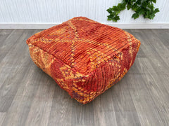 Moroccan Dragon Pouf - Scales & Tribal Flame Patterns, Fantasy Lair Essential, RPG Fan Gift
