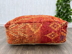 Moroccan Dragon Pouf - Scales & Tribal Flame Patterns, Fantasy Lair Essential, RPG Fan Gift