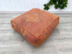 moroccan pouf, berber pouf, kilim pouf, boho pouf, 60x60x20 cm pouf