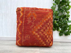 moroccan pouf, fluffy pouf, berber pouf, 60x60x20 cm pouf