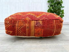 moroccan pouf, fluffy pouf, berber pouf, 60x60x20 cm pouf