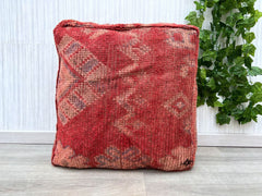 moroccan pouf, kilim pouf, berber pouf, wool pouf, handmade pouf, 60x60x20 CM pouf