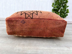 Moroccan tan brown Set of 2 Ottoman Leather Poufs home Decor - Leather Tan Brown Pouf Ottoman, Footstool, Floor Cushion - New Home Gift !