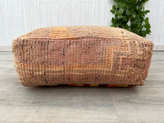 kilm pouf Moroccon sofa.(48/24/8 inchee)120/60/20cm .vintage moroccan kilm pouf .Yoga meditation+ 2 kilim pillows