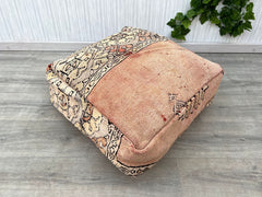 The, Moroccan Kilim Pouf, Floor Pouf, Vintage Moroccan Ottoman, Beni Ourain Square Pouf,Yoga Meditation Cushion,Outdoor Red Kilim Pillows