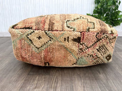 Moroccan Floor Cushion,  Cushion Handmade Pouf, Customized Nursery Room Square Pouf, Berber Natural Artwork Bedroom Sofa Pouf Ottoman