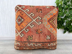 Moroccan Floor Cushion 2 Places Salon - Unstuffed 2 Seats Cushions + 2 Back Cushions + 4 Zipped Insert bags for stuffing