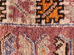 Beautiful Traditional Vintage Moroccan Berber Pouf, Wool Floor Cushion, Vintage Cushion, Beni Ourain Seat Cushion, Footstool