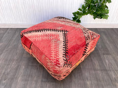 Handmade Moroccan Wool Pillow-Berber Cushion-Shaggy Moroccan Pillow-Handwoven Berber Pillow for Boho Living Room-Boho Home Decor