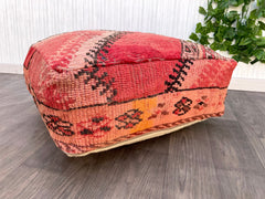 Handmade Moroccan Wool Pillow-Berber Cushion-Shaggy Moroccan Pillow-Handwoven Berber Pillow for Boho Living Room-Boho Home Decor