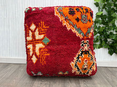 Kechart - Orange pillows silk 20x20,Pillow Cactus Silk, White Lumbar Cushion Handmade Cactus Silk Decorative Pillow, Moroccan Sabra Cushion