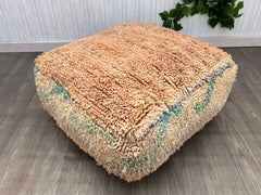 Moroccan Pouf, Wool Pouf, Floor Pillow, Handmade Pouf, Pet Bed
