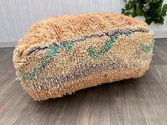Moroccan Pouf, Wool Pouf, Floor Pillow, Handmade Pouf, Pet Bed