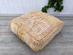 Moroccan pouf, Wool Pouf, kilim pouf, berber pouf, 60x60x20 cm pouf