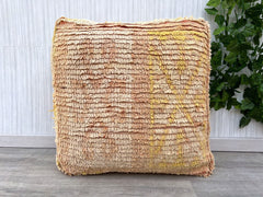 Moroccan pouf, Wool Pouf, kilim pouf, berber pouf, 60x60x20 cm pouf