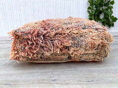 Moroccan pouf, kilim pouf, rug pouf, 60x60x32 cm pouf, ottoman pouf