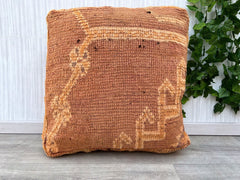 Moroccan Floor Cushion,Ottoman Wool Floor Pillow,Vintage Moroccan,  Berber Square Pouf, Berber Pouf, Berber Floor Cushion
