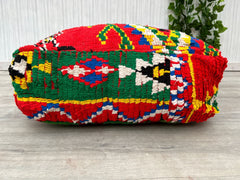 Moroccan Pouf with Aromatherapy Pocket - Hidden Essential Oil Diffuser, Zen Meditation Pillow, Lavender Sachet Included