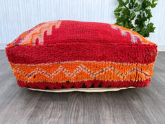 Berber pillow, vintage Moroccan rug pillowcase, vintage Berber wool cushion covers, boujaad pillow, Berber cushion