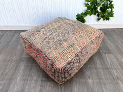 Wool Pouf, Moroccan Pouf, Floor Pillow, Handmade Pouf, Pet Bed