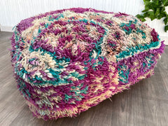 bohemian kilim rug pouf, bean bag floor, cushion floor pillow