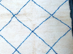 Custom Moroccan Blue Berber Rug | Handmade